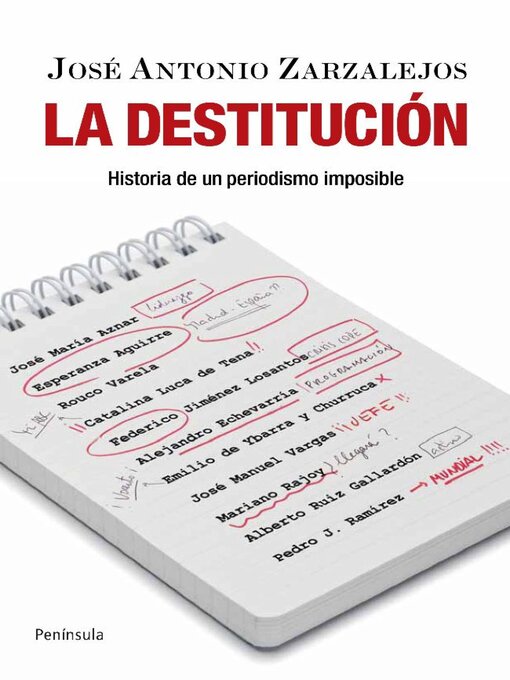 Title details for La destitución by José Antonio Zarzalejos - Available